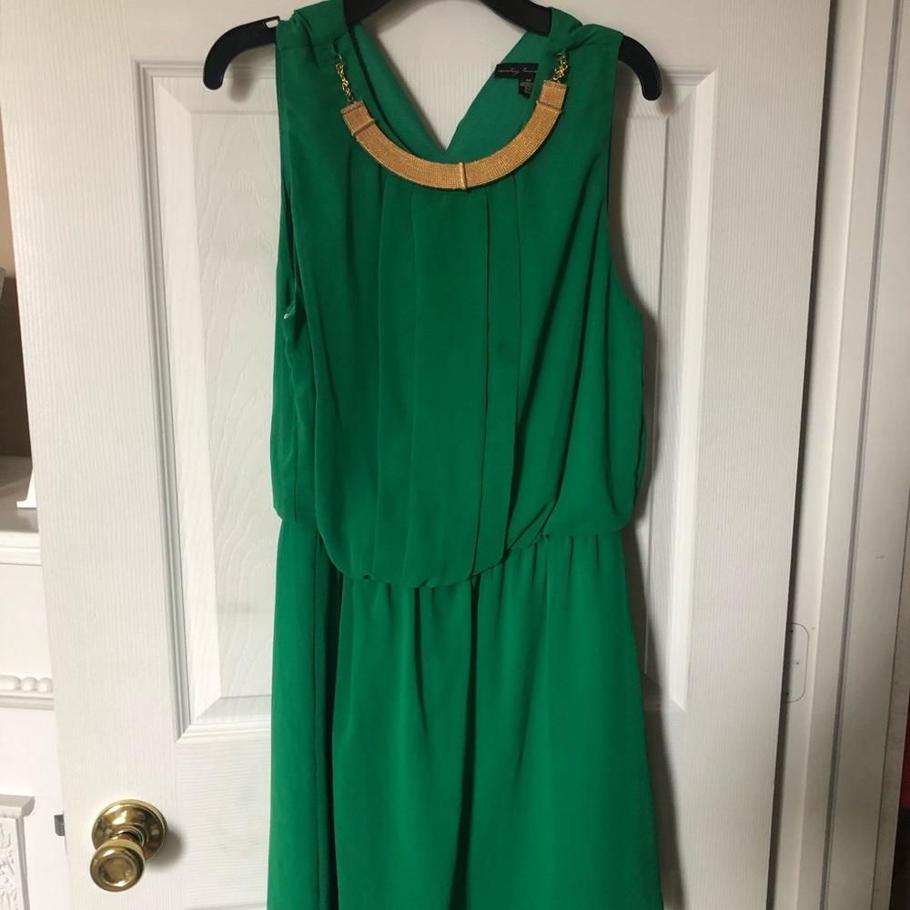 Emerald green dress